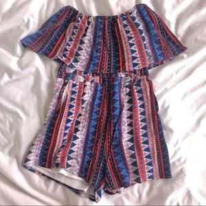 Backyard Barbecue Off-the-Shoulder Romper